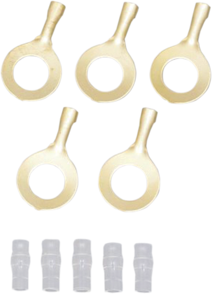 Eyelet Terminal Set Silver, 2, nordicamoto.ro