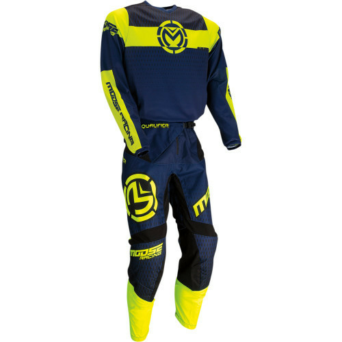 Pantaloni Moose Racing Qualifier Pants Blue/Dark Blue/Fluorescent Yellow/Navy/Yellow 32, 2, nordicamoto.ro