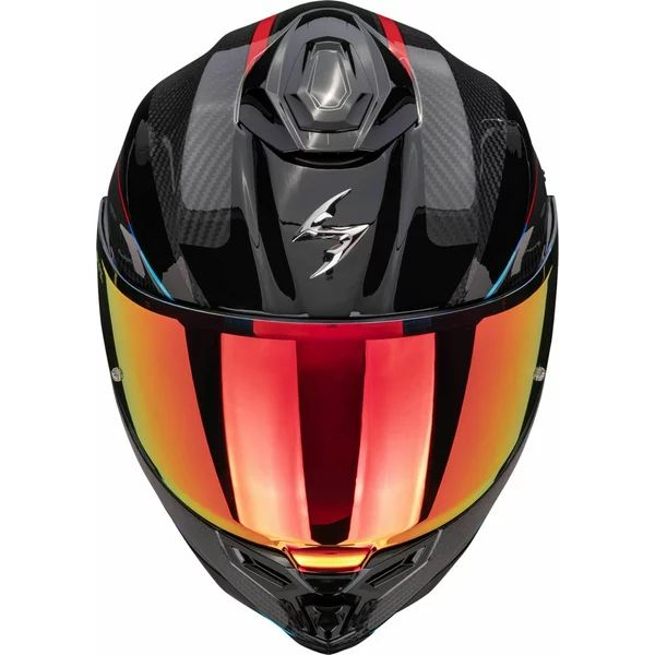 SCORPION EXO-1500 CARBON AIR MUNDI M teljes arcú sisak, fekete/kaméleon, 5, nordicamoto.ro