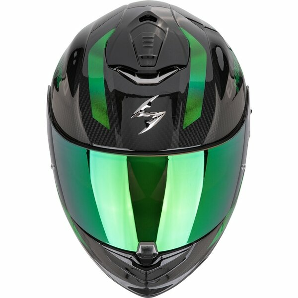 Casca integrala SCORPION EXO-1400 EVO II CARBON AIR PLATTED Negru/Rosu M, 2, nordicamoto.ro