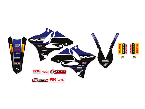 Graphics Kit With Seat Cover Blue, Black, 2, nordicamoto.ro