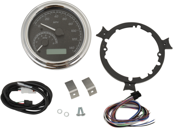Mvx Series Fatbob Analog/digital Gauge System Gray, Black, 2, nordicamoto.ro