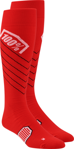 100%-ban Hi-side Performance zokni – piros – S/M, 2, nordicamoto.ro