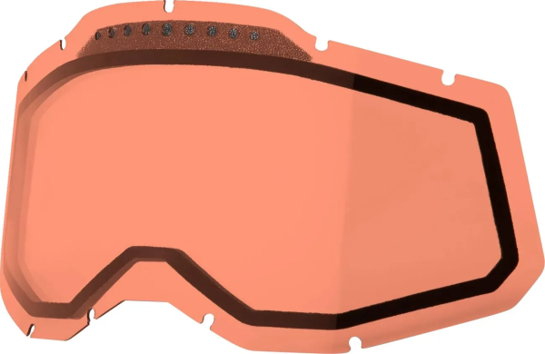 100% Accuri 2/Racecraft 2/Strata 2 piros dupla lencsés, 1, nordicamoto.ro