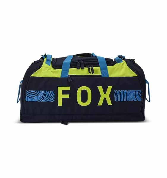 FOX MPRESSION PODIUM DUFFLE táska – Fekete/Savanyú/Kék, 1, nordicamoto.ro