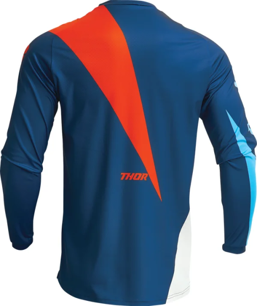 Tricou Thor Sector Edge Navy/Orange 3XL, 2, nordicamoto.ro