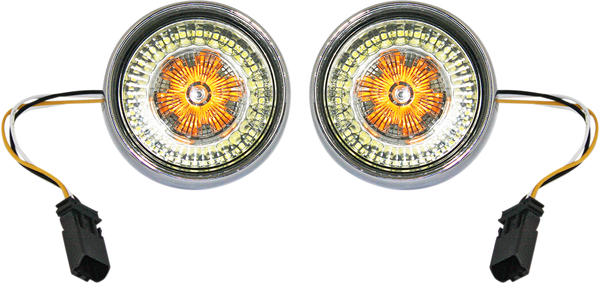 Probeam® Ringz Bullet Bezel Led Turn Signal Chrome, 1, nordicamoto.ro