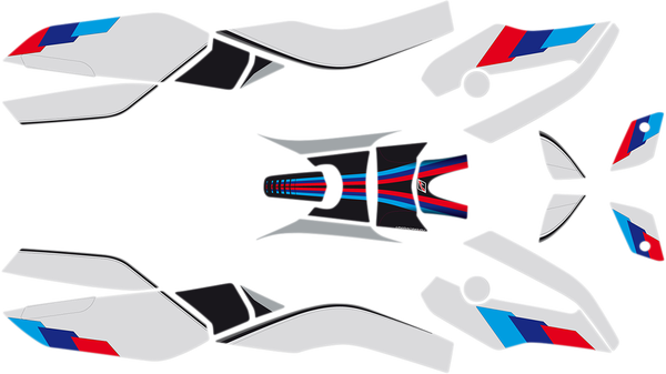 Decal Kit Black, Blue, Red, 1, nordicamoto.ro