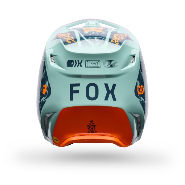 Fox V1 Image Print sisak, Verde Menta, M, 10, nordicamoto.ro