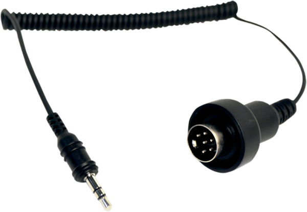 Stereo Jack 3.5mm To 6-pin Din Dual Stream Black Black, 1, nordicamoto.ro
