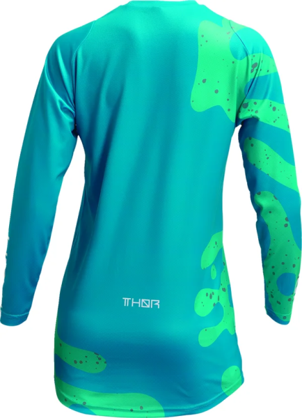 Tricou Dama Thor Sector Disguise Aqua/Teal L, 6, nordicamoto.ro