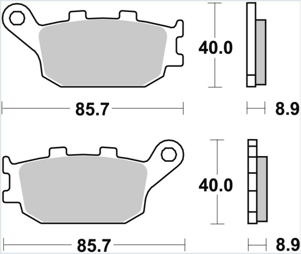 TRW szinterezett hátsó fékbetétek STREET HONDA CBF 500 '04–'08/CB 600 HORNET '98–'15/CBF 600 '04–'13/CBR / RR 600 '91–'07/NC 700/750 '12 -/XL 700V '08-'13/CB 750 '92-'03/CB 900 HORNET '02-'06/CBR 900 '92-'03/CB 1000 '93-'03/CBF 1000 '10-'16, 1, nordicamoto.ro