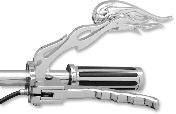 Flame Style Die-cast Mirrors Chrome, 2, nordicamoto.ro