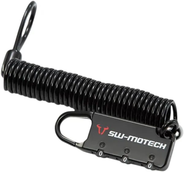 Cable Lock For Motorcycle Luggage Black, 1, nordicamoto.ro