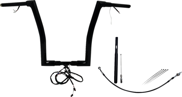Plug & Play Ez Install 1-1/2(r) Flat Top Handlebar Kit Black, 2, nordicamoto.ro