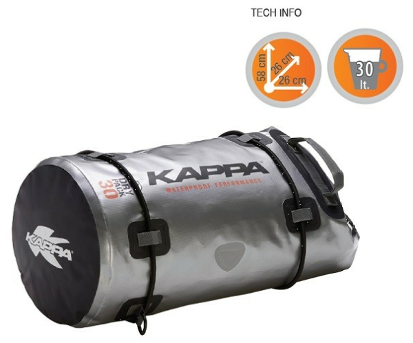 Kappa 30L SILVER csomagtartó-táska, 1, nordicamoto.ro
