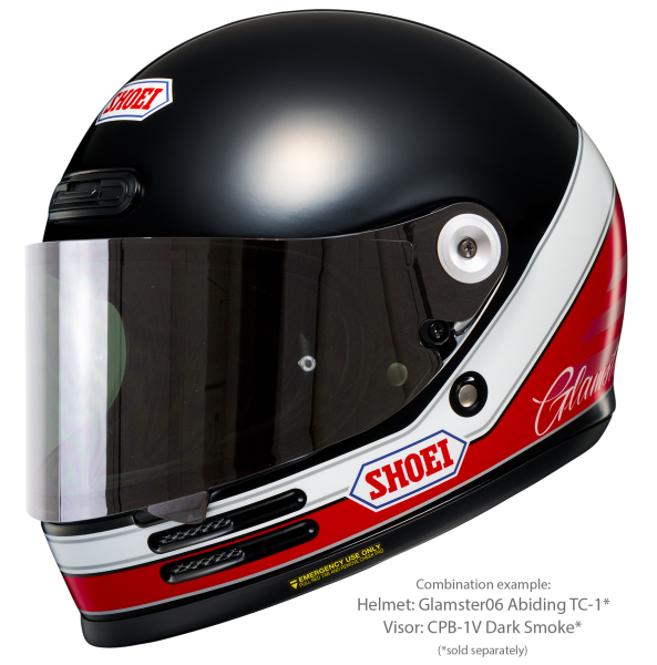 Casca integrala SHOEI GLAMSTER06 ABIDING TC-1 Negru/Rosu M, 4, nordicamoto.ro