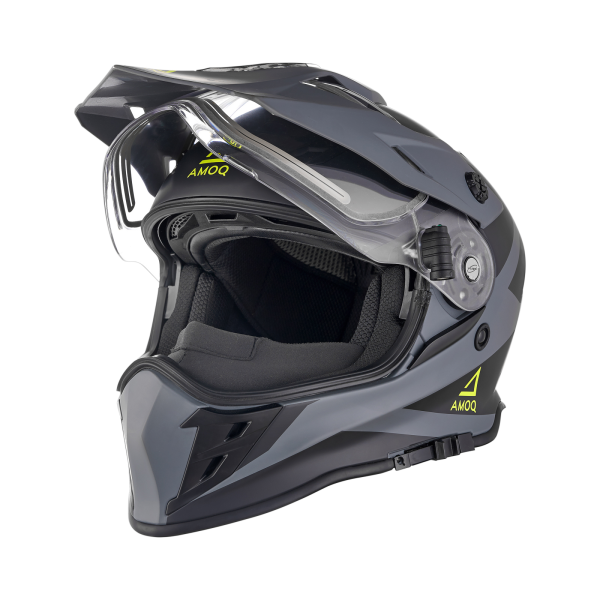 AMOQ Adaptor Helmet Electric Visor Black/Grey/HiVis XS, 1, nordicamoto.ro