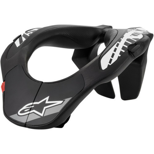 Alpinestars gyermek nyakvédő, fekete/fehér, egy méret, 4, nordicamoto.ro