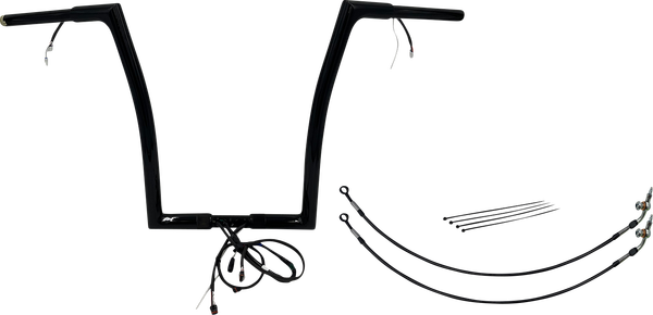 Plug & Play Ez Install 1-1/4(r) Flat Top Handlebar Kit Black, 1, nordicamoto.ro