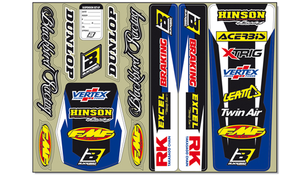 Decal Logo Kit Blue, 1, nordicamoto.ro
