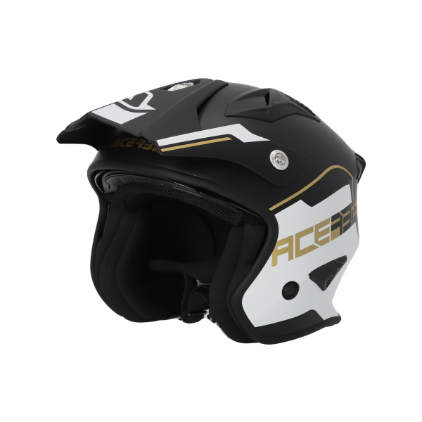 Acerbis Aria 22-06 Jet sisak, fehér/fekete/arany, S-es méret, 1, nordicamoto.ro