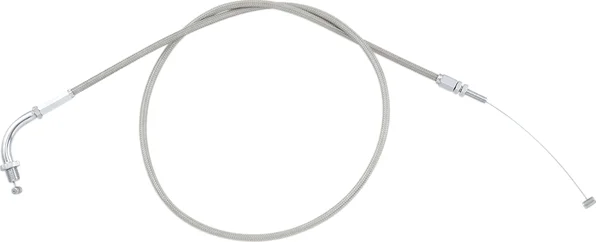 Armor Coat rozsdamentes acél fojtószelep-/alapjárati kábel cruiser motorkerékpárokhoz – Silver Standard modell, 1, nordicamoto.ro