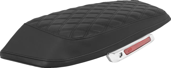 Lattice Stitched Saddlebag Lid Covers Black, 1, nordicamoto.ro