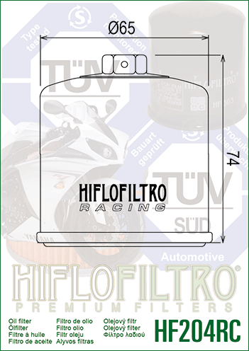 HONDA CBR250–1000 RR Hiflofiltro HF204RC olajszűrő, 1, nordicamoto.ro