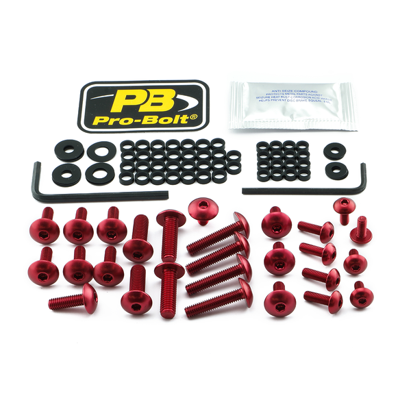 Fairing Bolt Kit For Yamaha Red, 1, nordicamoto.ro
