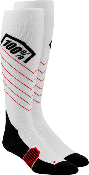Sosete 100% Hi-side Performance White L/XL, 1, nordicamoto.ro