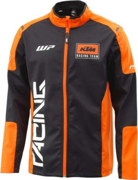 KTM Team Softshell kabát – narancssárga és fekete – L-es méret, 1, nordicamoto.ro