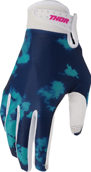 Manusi Copii Thor Launchmode Bleach Albastru/Verde/Alb 2XS, 1, nordicamoto.ro
