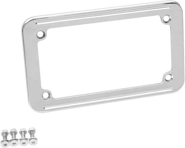 Chrome License Plate Frame Chrome, 1, nordicamoto.ro