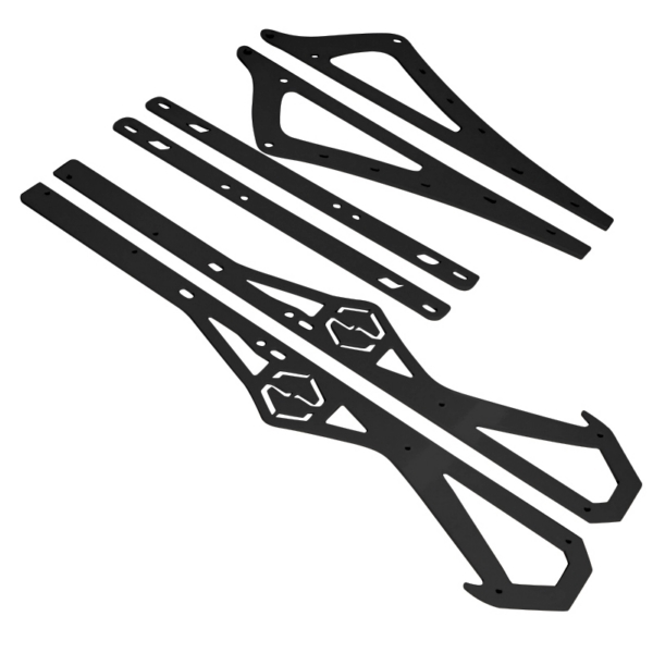 ITEK Rail stiffeners powdercoated black Polaris 155", 1, nordicamoto.ro