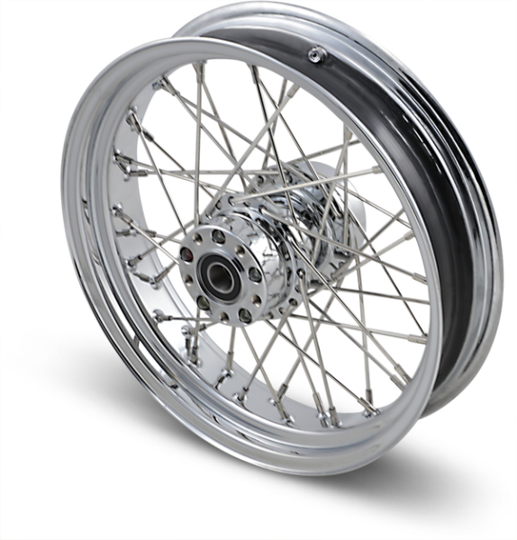 Rear Wheel 18x3.5 40-spoke Chrome Silver, 2, nordicamoto.ro
