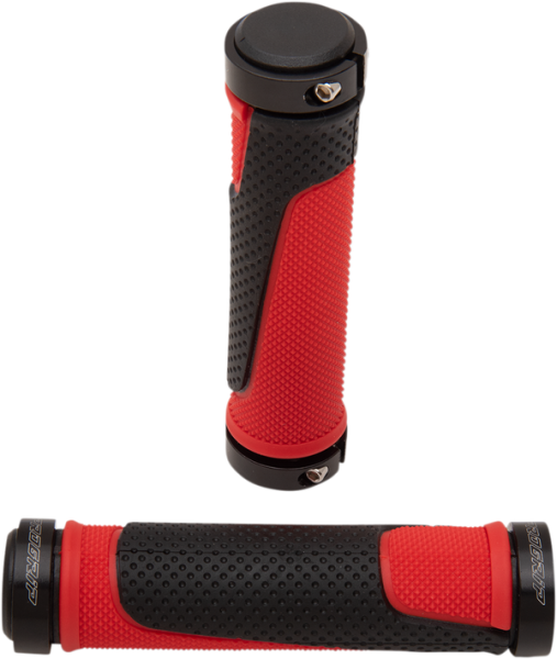 997 Lock-on Open End Locking Grips Black, Red, 2, nordicamoto.ro