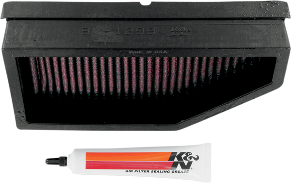 High-flow Air Filter Black, Red, 1, nordicamoto.ro