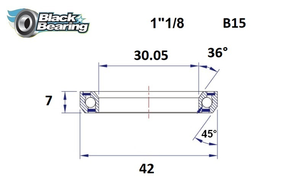 Headset Bearing, 1, nordicamoto.ro
