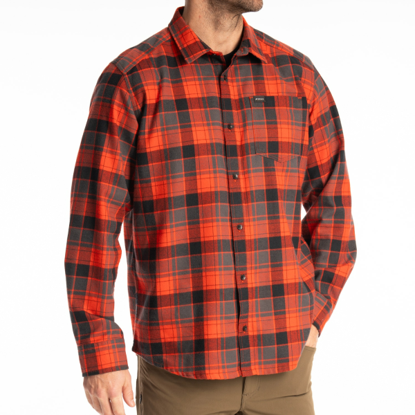 Cottonwood Midweight Flannel Shirt Monument - Black (Non-Current), 6, nordicamoto.ro