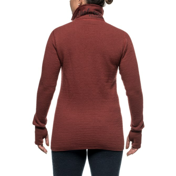 Woolpower Full zip 400 Merino Mid layer Jacket rust red S, 5, nordicamoto.ro