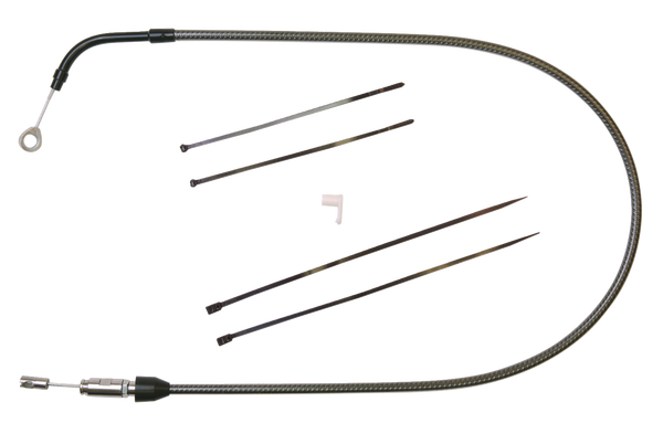 Karbonfibr Quick Connect Upper Clutch Cable Silver, 1, nordicamoto.ro