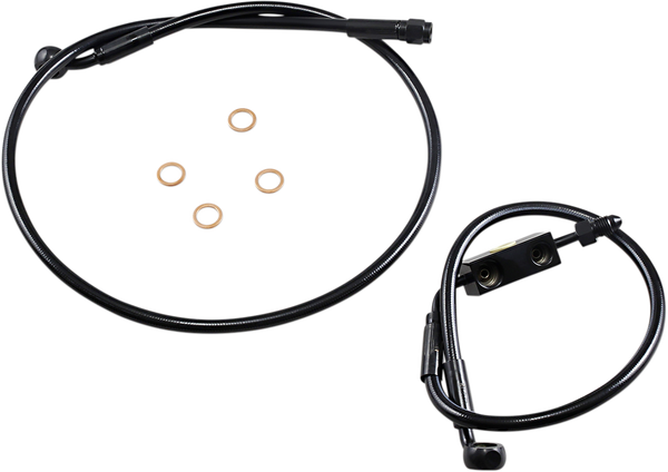 Extreme Response Front Dot Brake Line Kit For Abs Black Oversize [+203 mm (8'')], 1, nordicamoto.ro