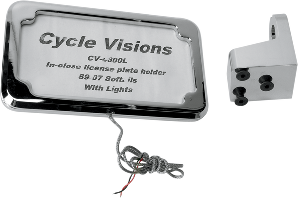 In-close License Plate Holder Chrome, 2, nordicamoto.ro