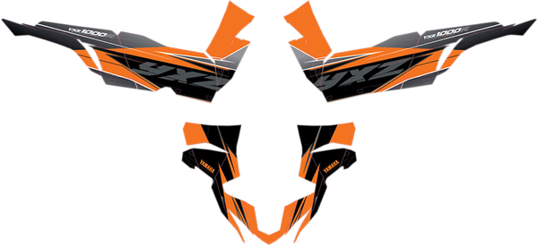 Complete Utv Graphics Kit Black, Orange, 1, nordicamoto.ro