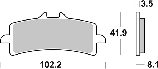 Ds Racing Dual Sintered Brake Pads, 1, nordicamoto.ro