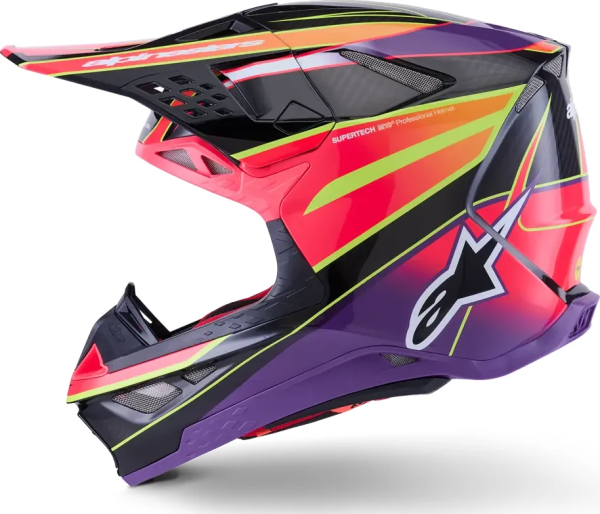 Alpinestars Supertech M10 Era MIPS® sisak, rózsaszín/lila/sárga, 8, nordicamoto.ro