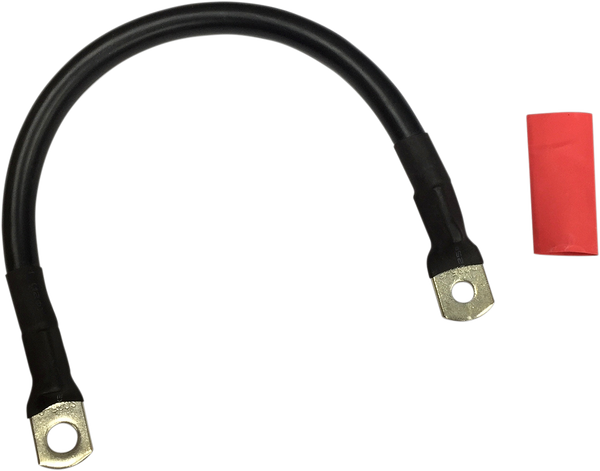 Battery Cable With Optional Shrink Tube Black, 1, nordicamoto.ro