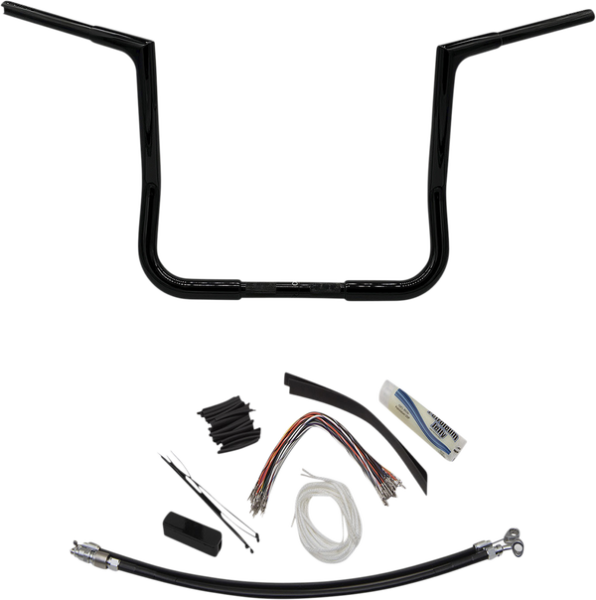 1-1/4(r) Ez Install Flat Top Handlebar Kit Black, 1, nordicamoto.ro