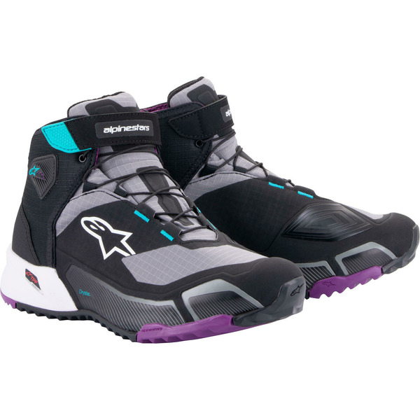 Alpinestars CR-X DRYSTAR női csizma – Fekete/Szürke/Lila – 38-as méret, 1, nordicamoto.ro